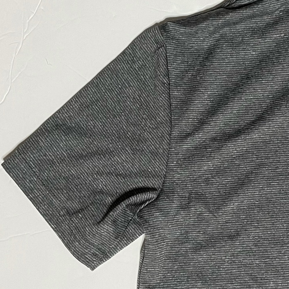 Champion Gray Pinstripe Active Wear Polo Shirt - Picture 3 of 11